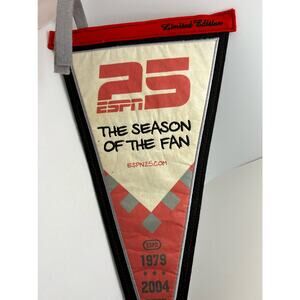 ESPN 25 Year The Season of the Fan limited edition pennant